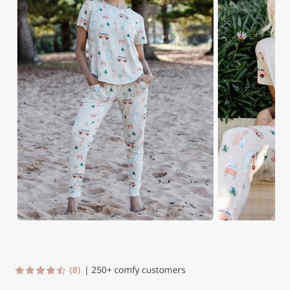 Black Lounge Set with White Trim - Picture 2 of 2